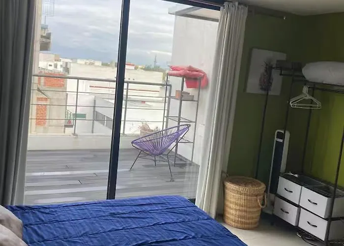 Pensión Very Private Bedroom With Private Bathroom And Terrace In Roma Norte 4*